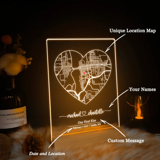 Where We Met map - a personal journey of love