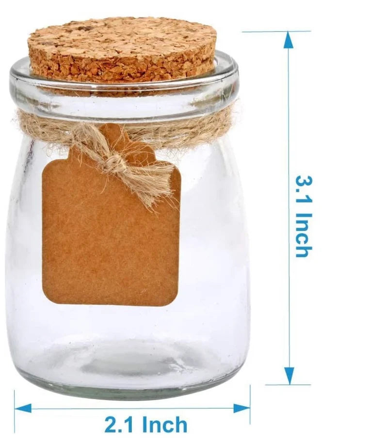 Love Messages in a Jar – blank scrolls for your own words