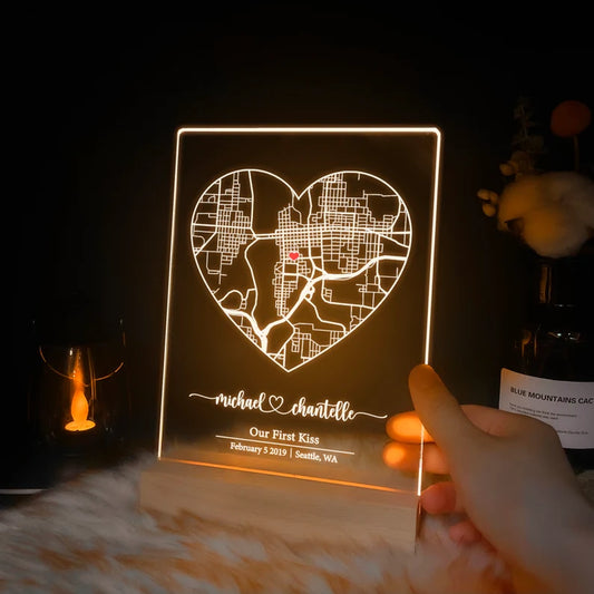 Where We Met map - a personal journey of love