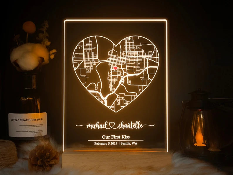 Where We Met map - a personal journey of love