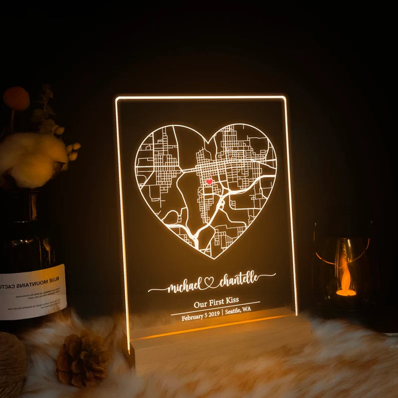 Where We Met map - a personal journey of love